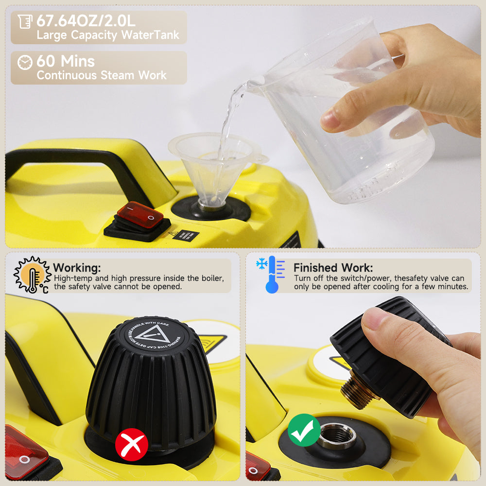 2000W High Pressure Steam Cleaner Household Car Steam Cleaner Cleaning Machine