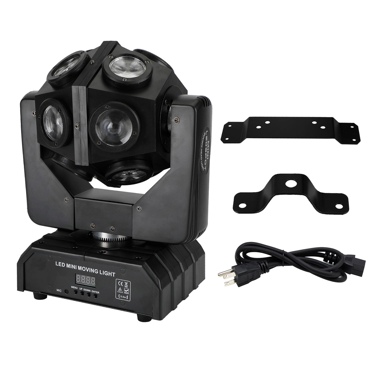 200W Moving Head 12 LED Rotating Beam Stage Light RGBW DJ Disco Party DMX US