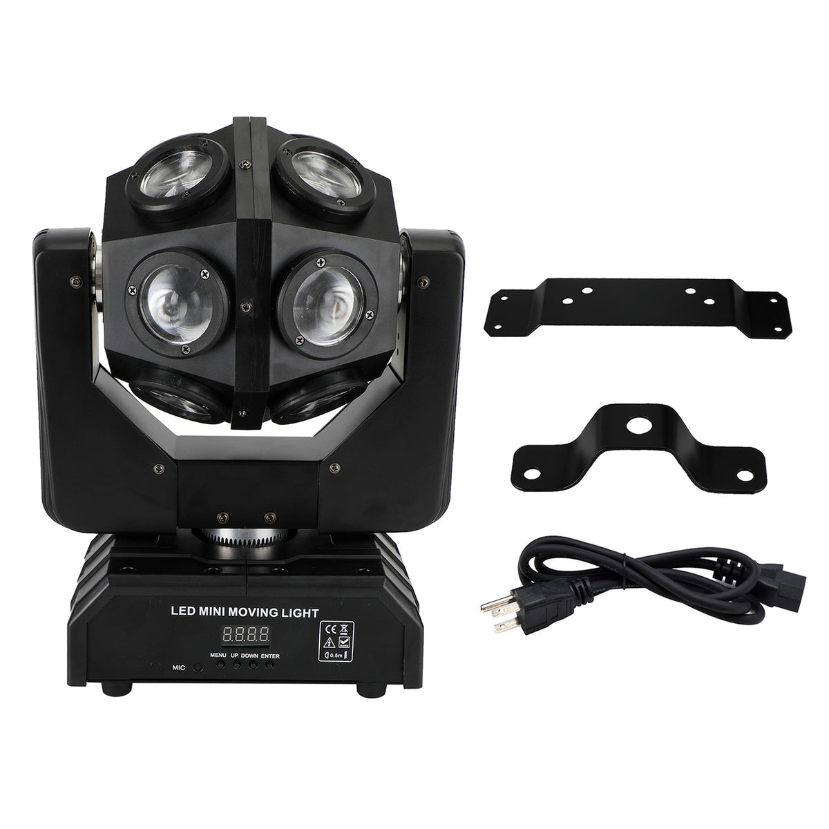 200W Moving Head 12 LED Rotating Beam Stage Light RGBW DJ Disco Party DMX US