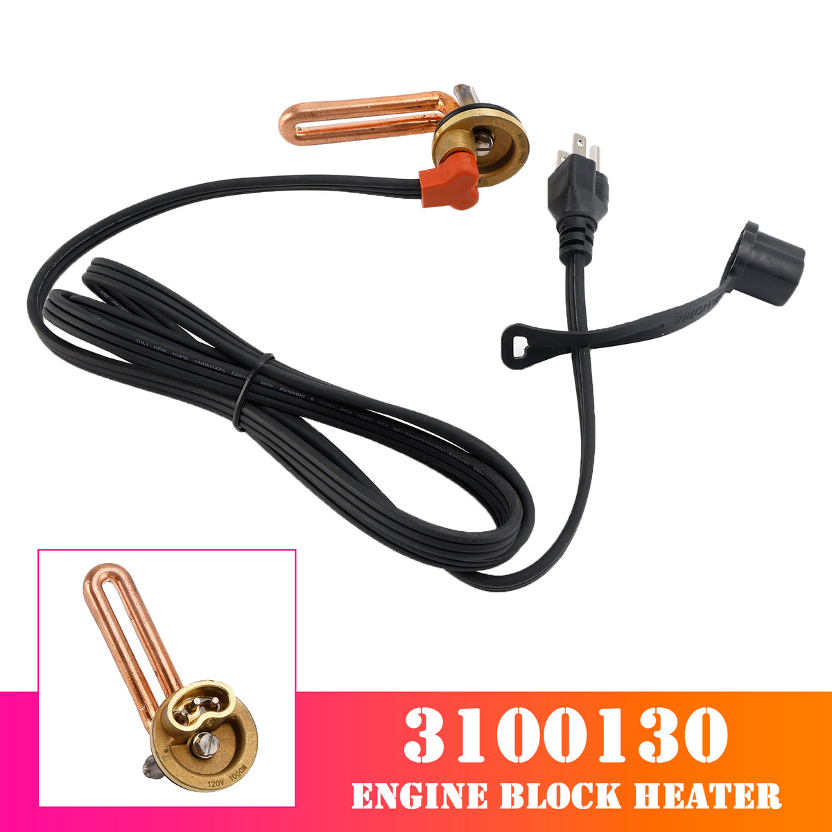 1983-1994 Ford All 6.9 & 7.3 Diesel Engines Engine Block Heater 3100043 Generic