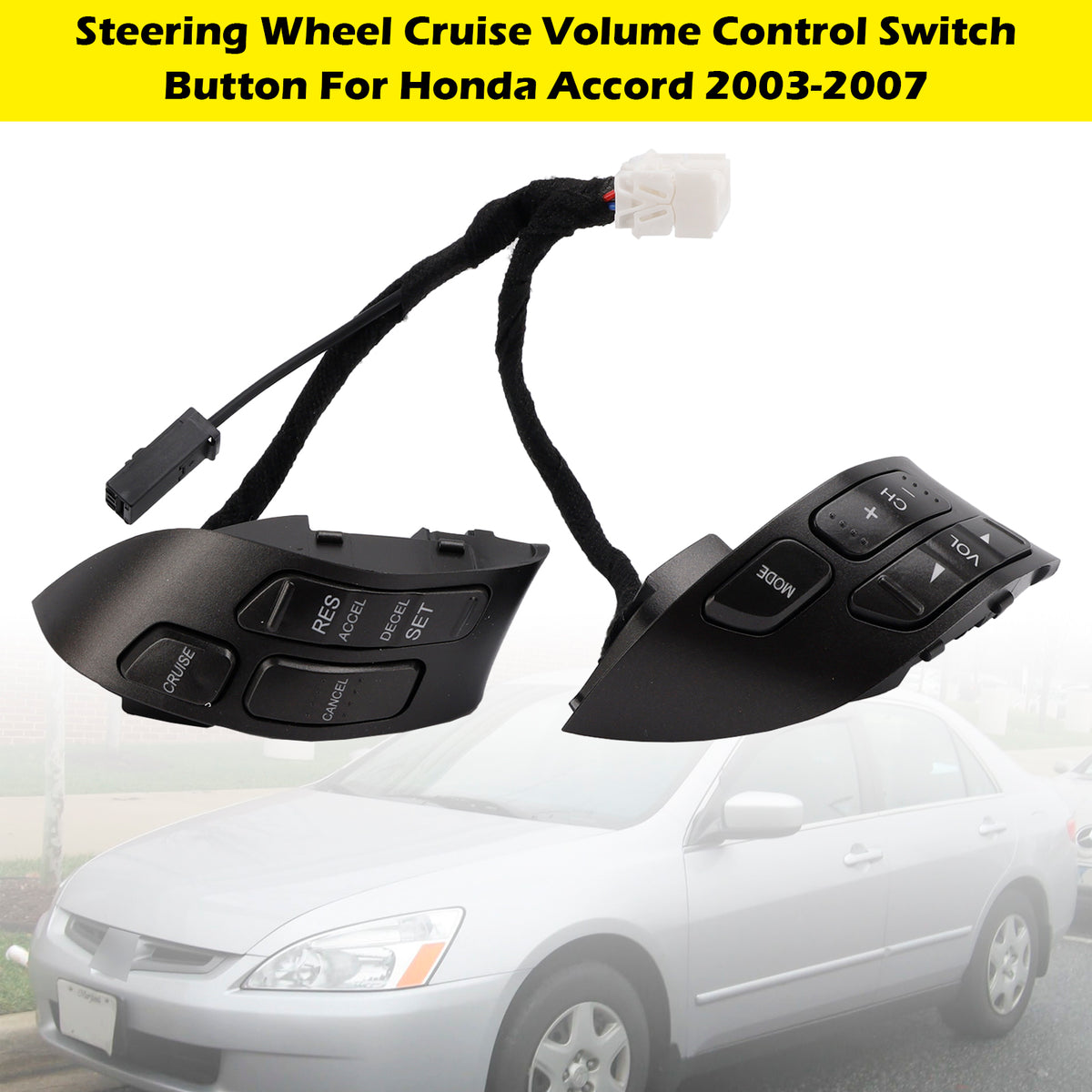 Steering Wheel Cruise Volume Control Switch Button For Honda Accord 2003-2007