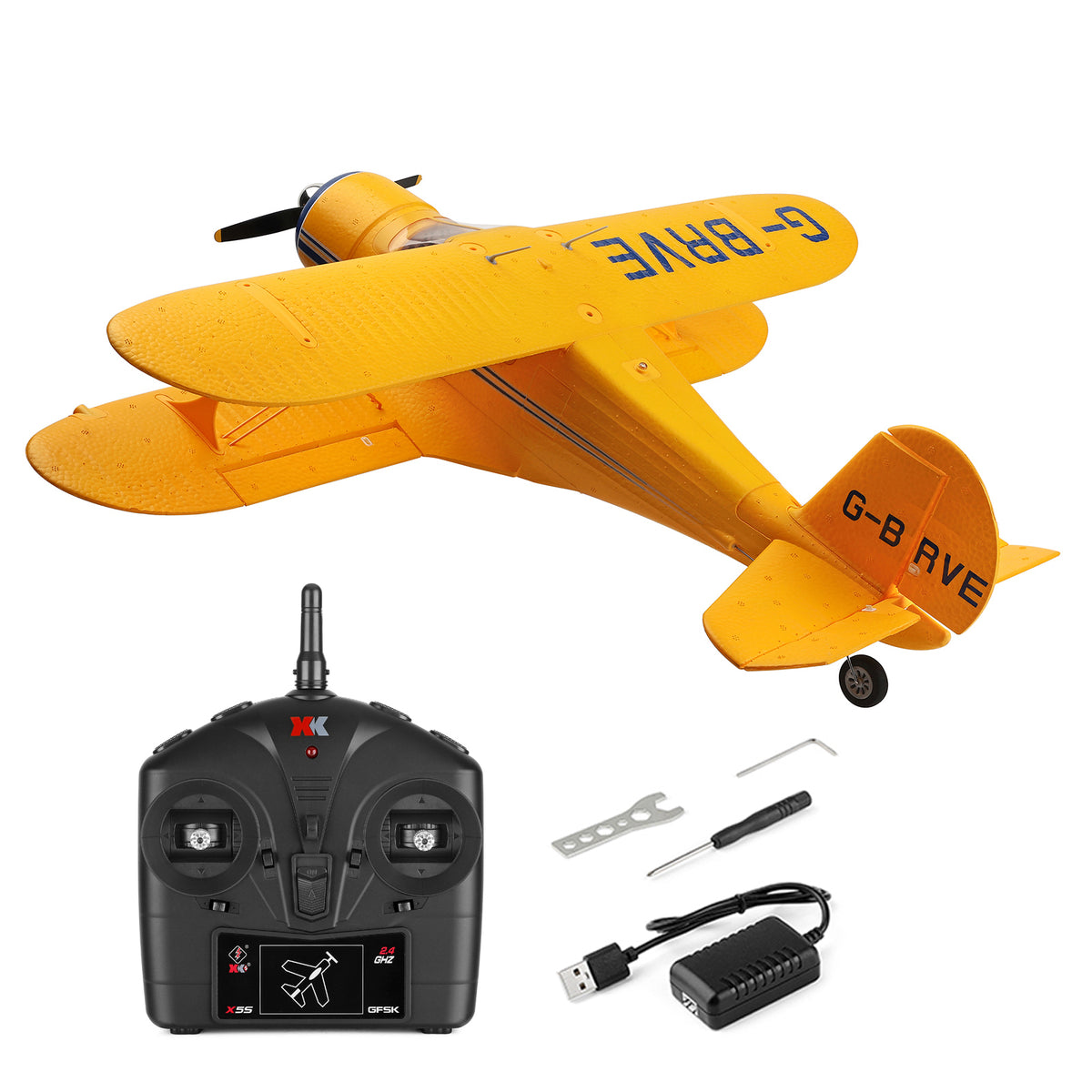 Wltoys D-17 A300 Brushless RC Airplane With Lights 6G/3D Mode 2.4Ghz Kid Toy