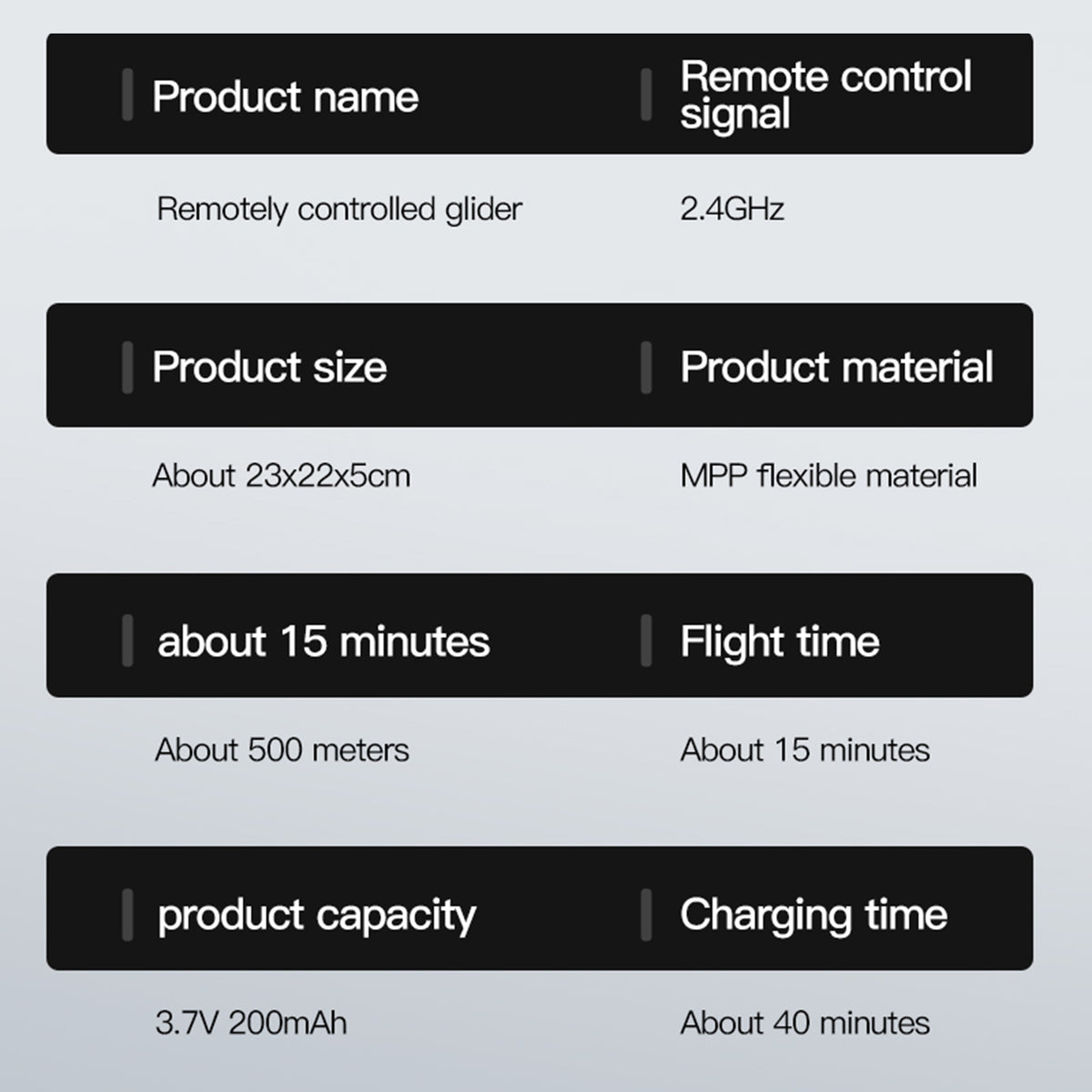 KF800 2.4G Remote Control Glider With Cool Light Plane Flying Airplane Toy Red