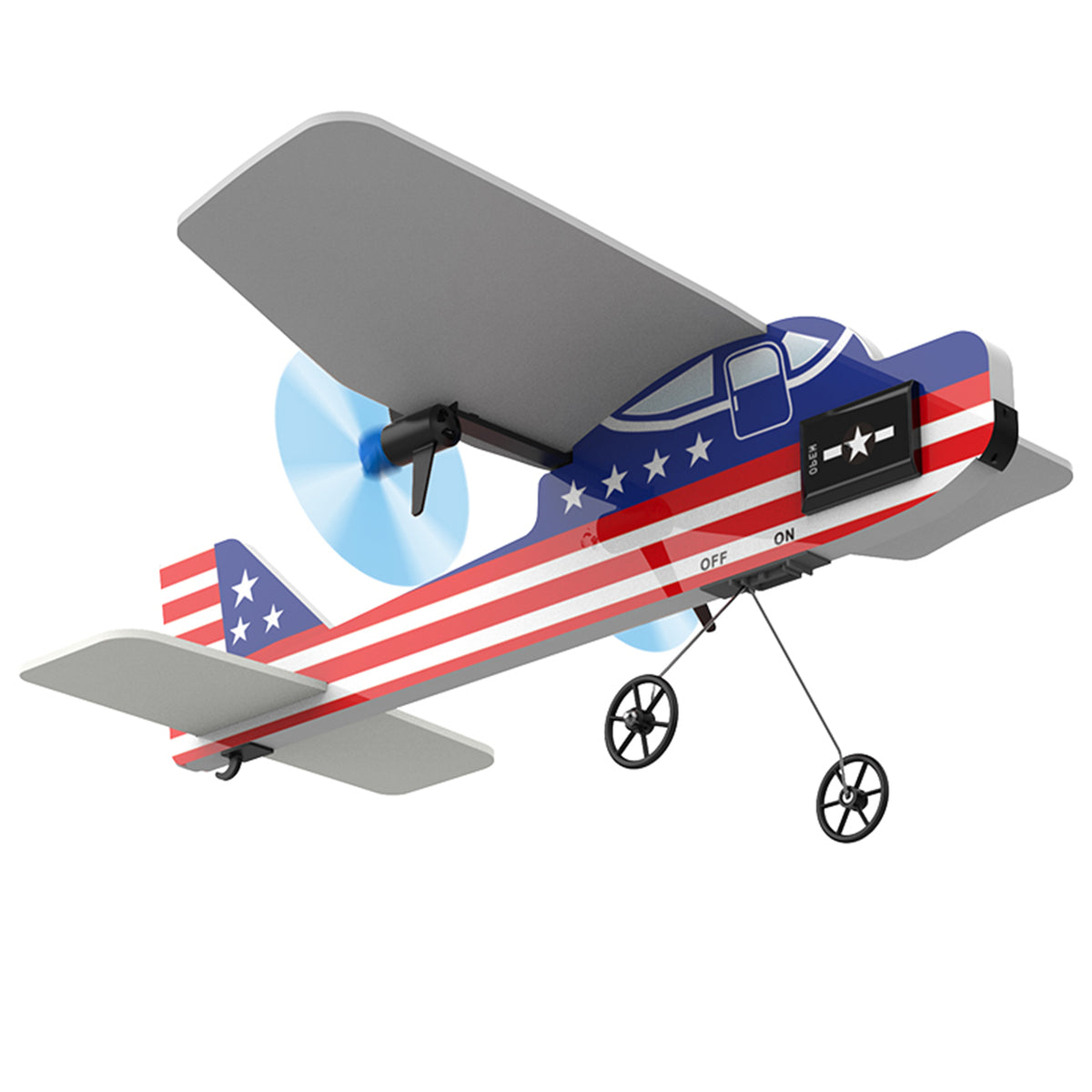 KF800 2.4G Remote Control Glider With Cool Light Plane Flying Airplane Toy Red