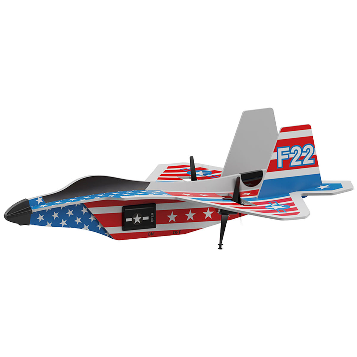 KF804 2.4G Remote Control Glider With Cool Light Flying Airplane Toy Gift Red