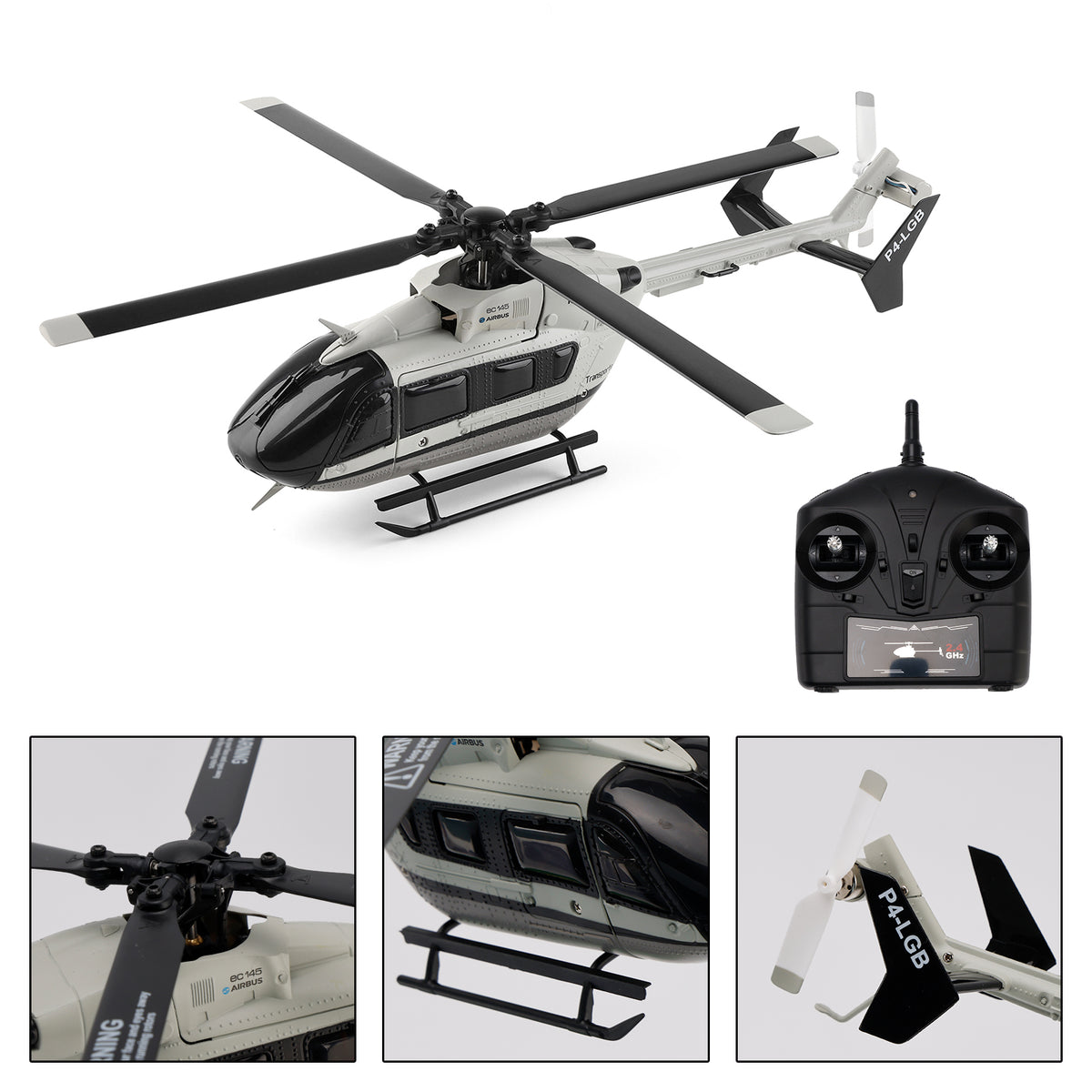 WLtoys K160 Brushless Motor 2.4Ghz 4CH 6-Axis Gyro EC-145 Model RC Helicopter