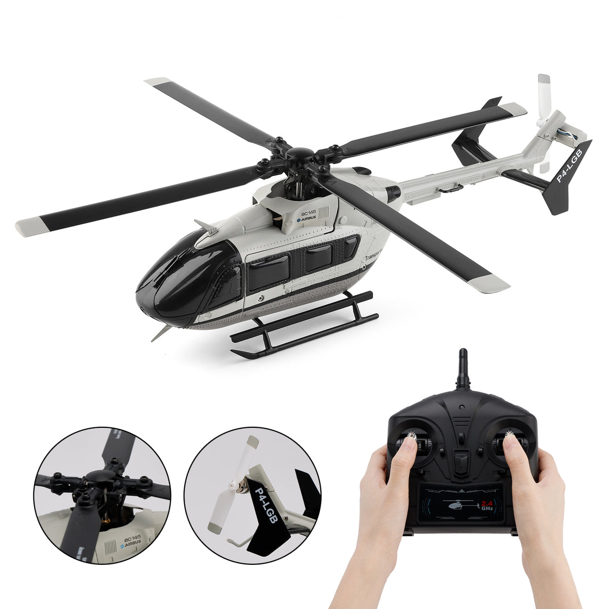 WLtoys K160 Brushless Motor 2.4Ghz 4CH 6-Axis Gyro EC-145 Model RC Helicopter