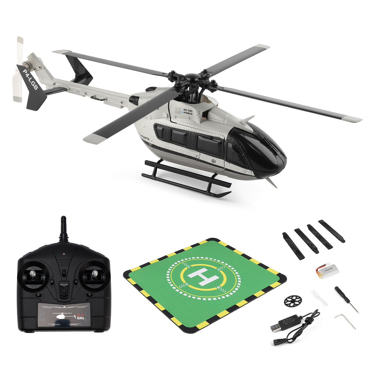 WLtoys K160 Brushless Motor 2.4Ghz 4CH 6-Axis Gyro EC-145 Model RC Helicopter