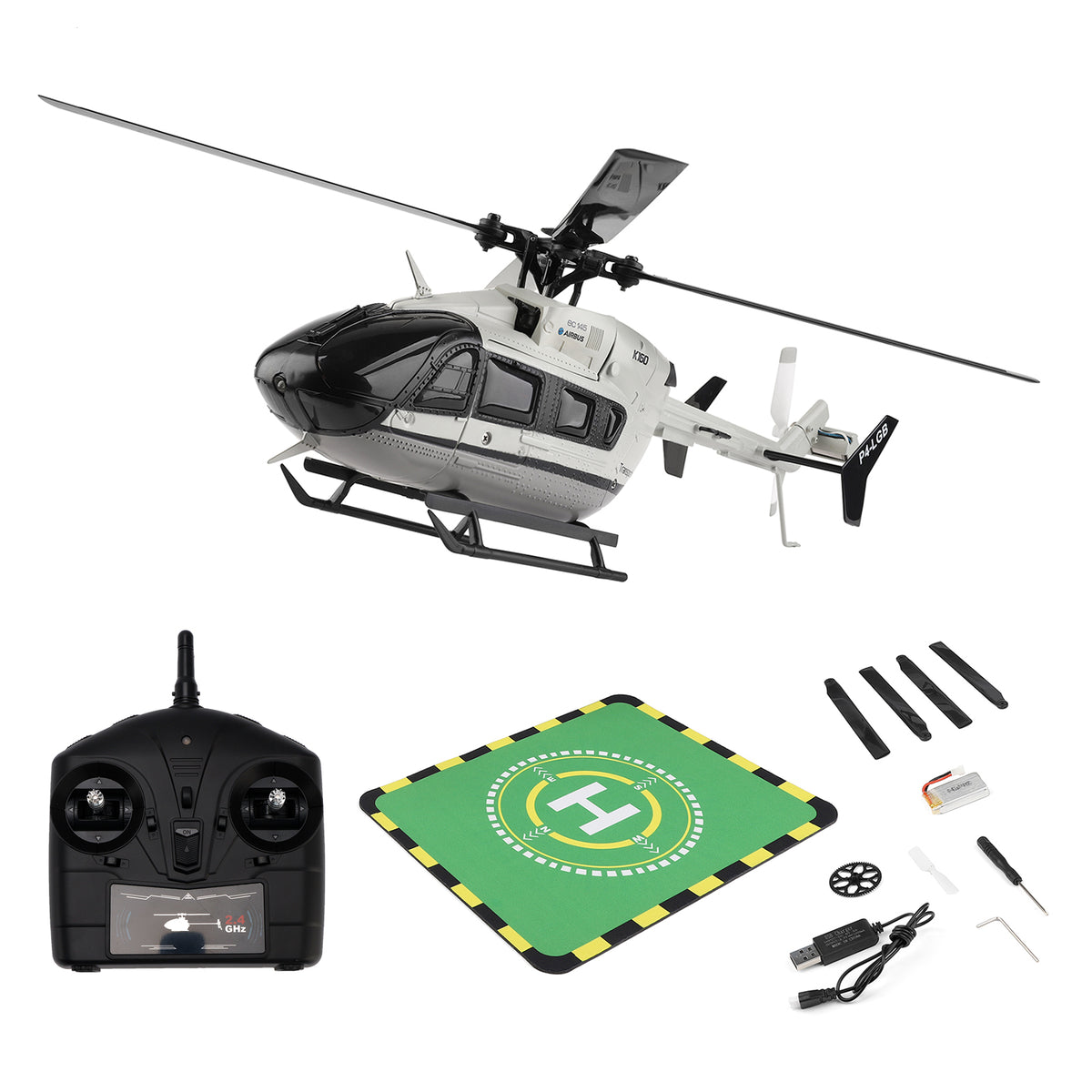 WLtoys K160 Brushless Motor 2.4Ghz 4CH 6-Axis Gyro EC-145 Model RC Helicopter