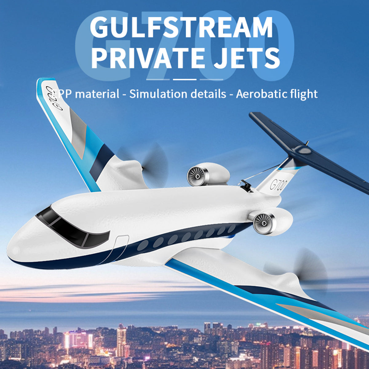 Z67 2.4G Remote Control Fixed Wing Passenger Airplane Toy Gift With 2 Batteries