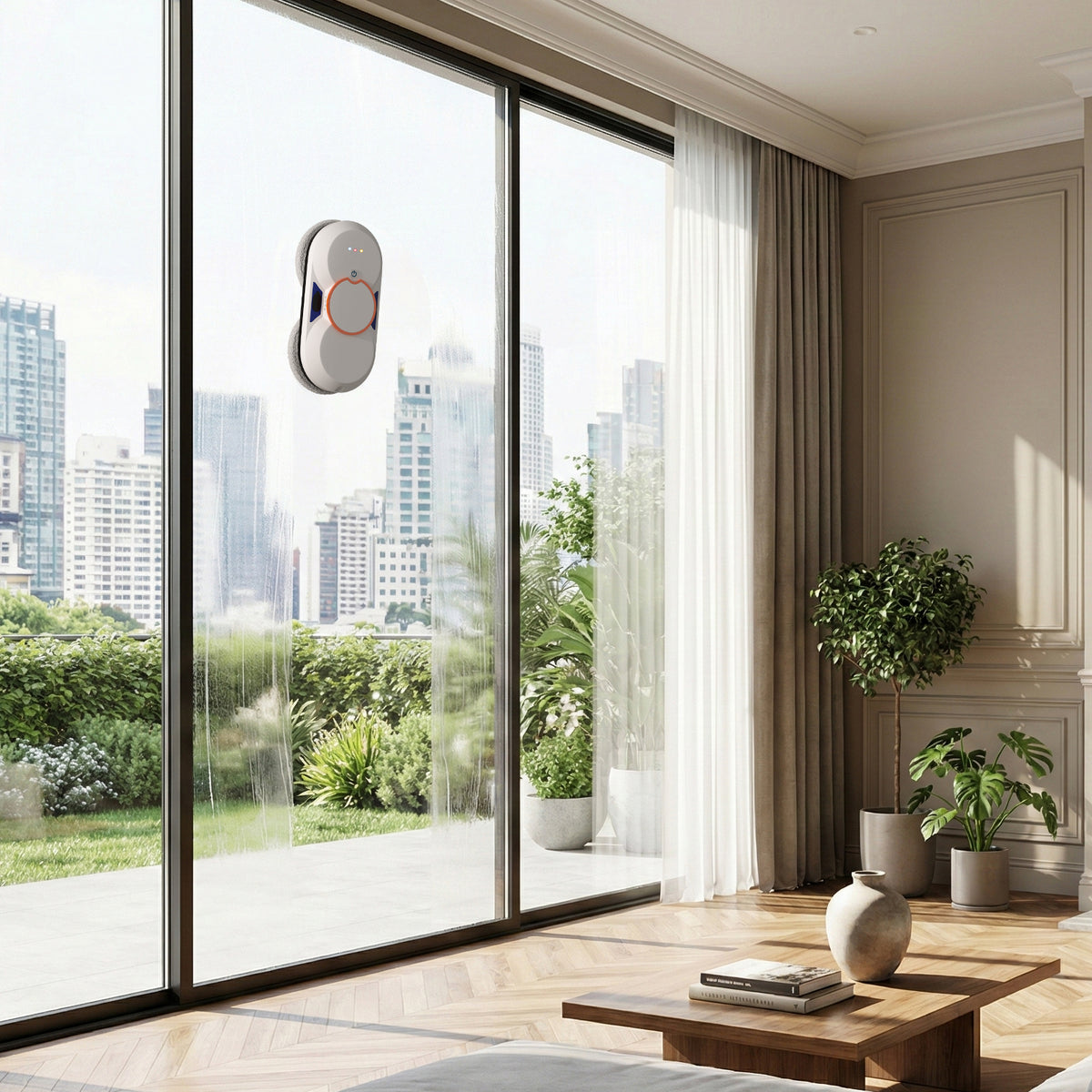 Smart Window Cleaning Robot with 5600Pa Suction Power