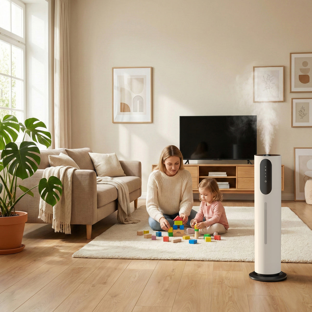 1.98gal/7.5L Bedroom Silent Humidifier Suitable for Large Room