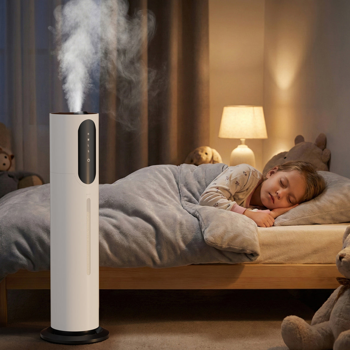 1.98gal/7.5L Bedroom Silent Humidifier Suitable for Large Room