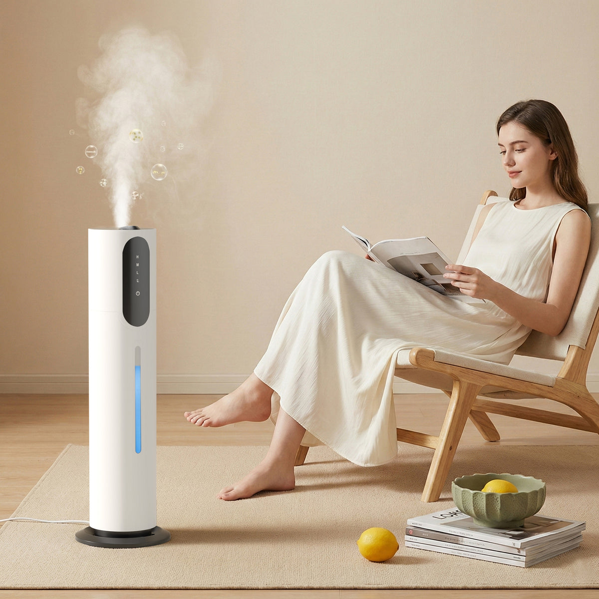 1.98gal/7.5L Bedroom Silent Humidifier Suitable for Large Room