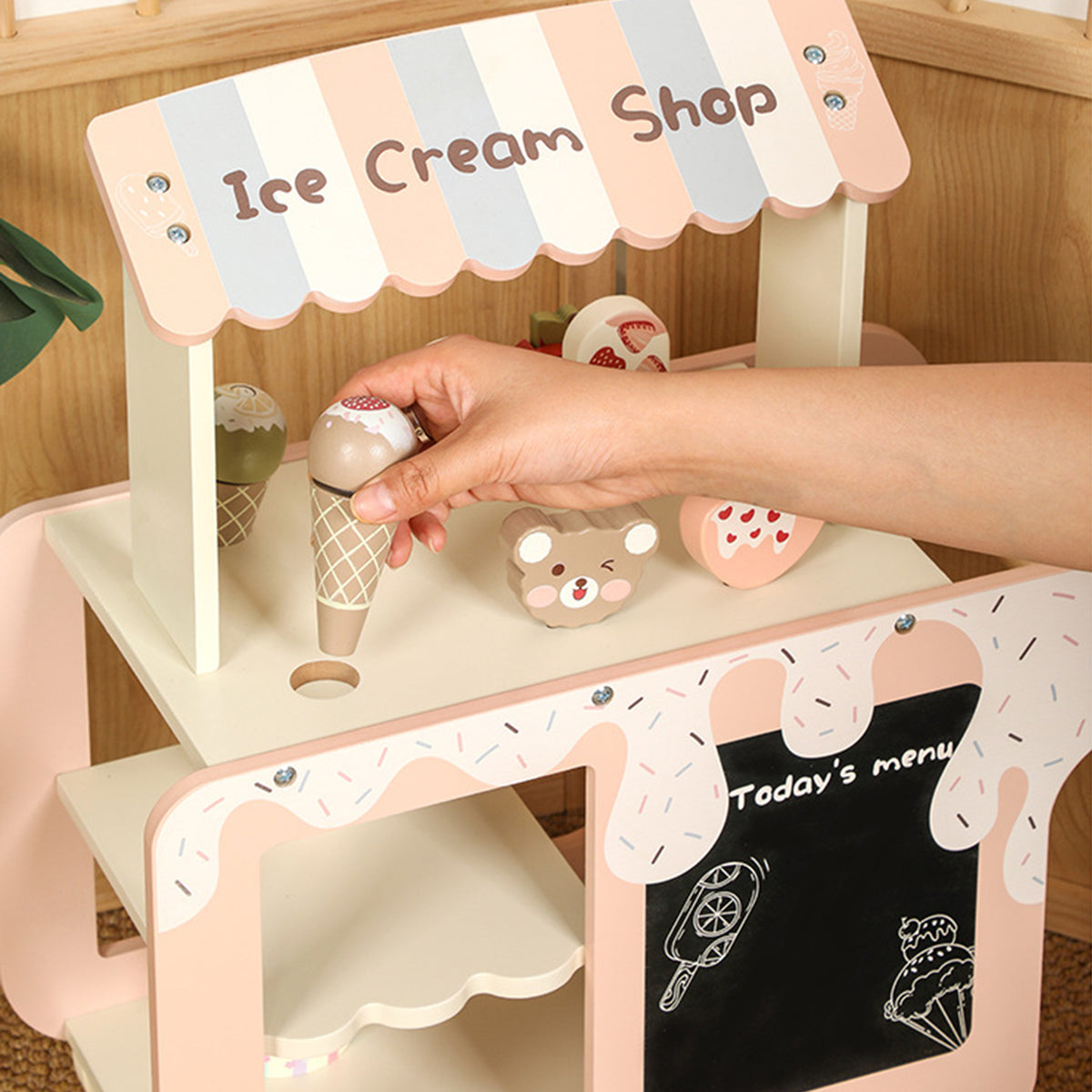 Simulation Ice Cream Truck Food Toy Set Suitable For Children Aged 3 And Up