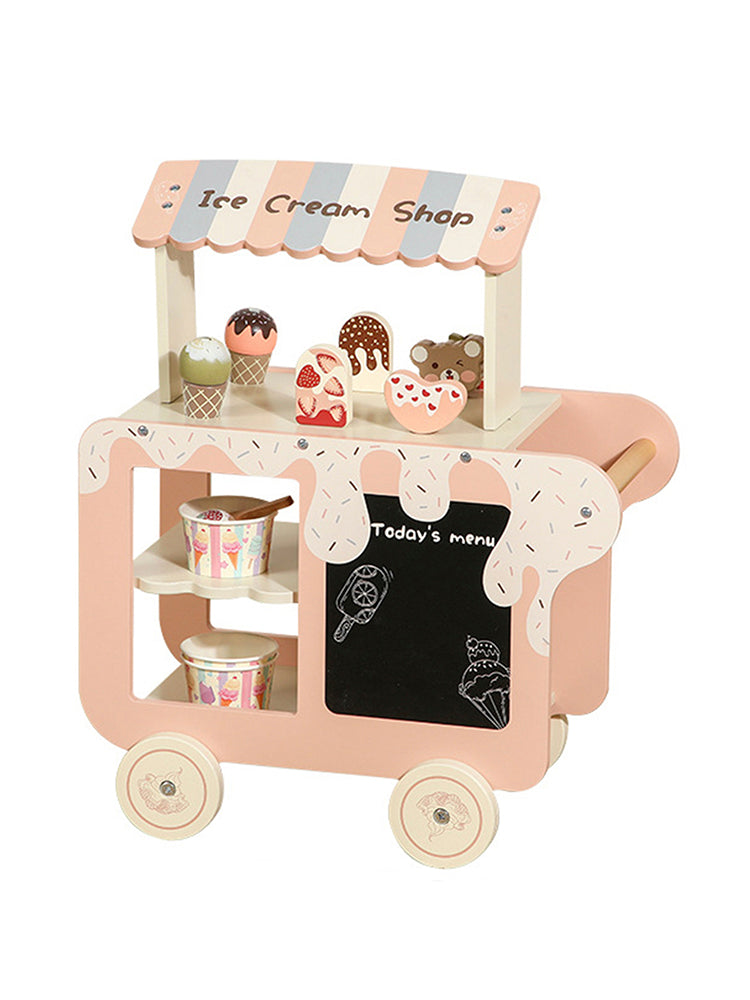 Simulation Ice Cream Truck Food Toy Set Suitable For Children Aged 3 And Up