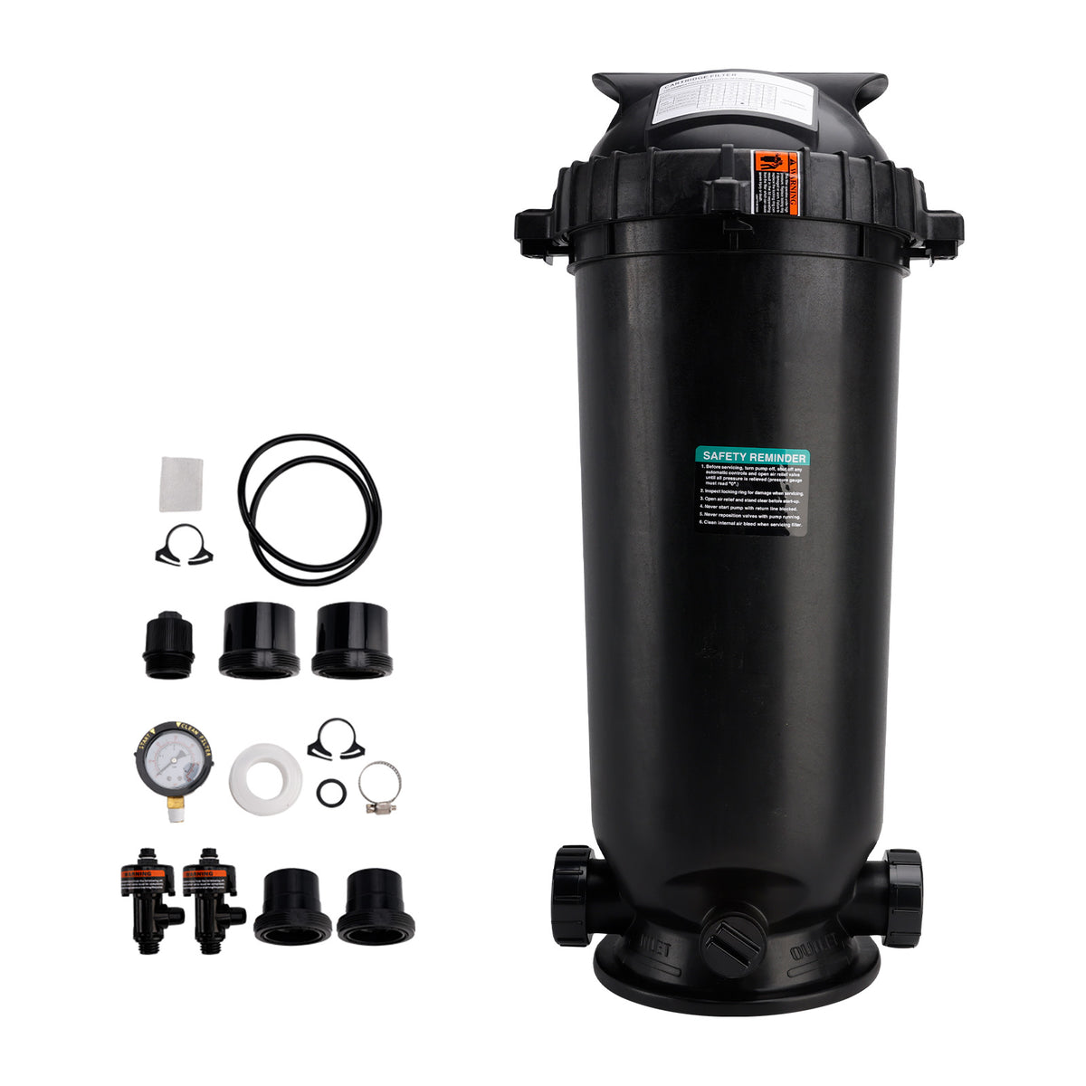 W3C17502 Pool Cartridge Filter Assembly 175 Sq.Ft For Hayward StarClear Plus