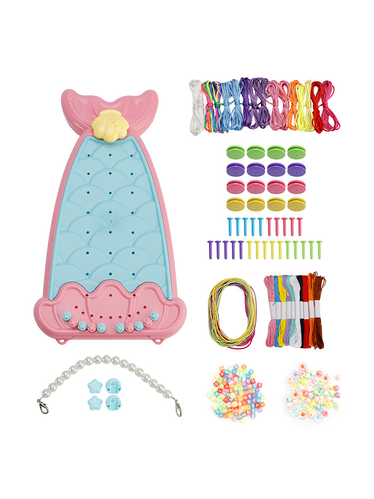 Friendship Bracelet Making Kit DIY Art Craft 6-12 Year Girl Birthday Gift Pink