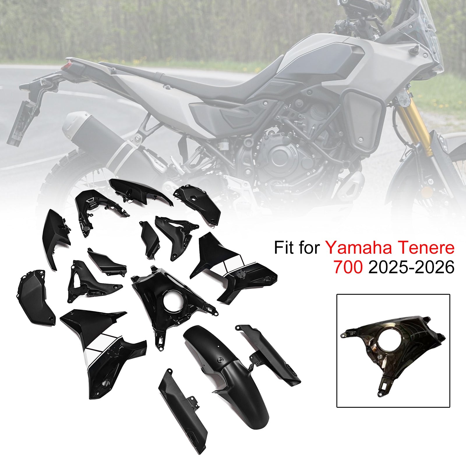 Injection Bodywork Fairing Kit for Yamaha Tenere 700 T700S 2025-2026