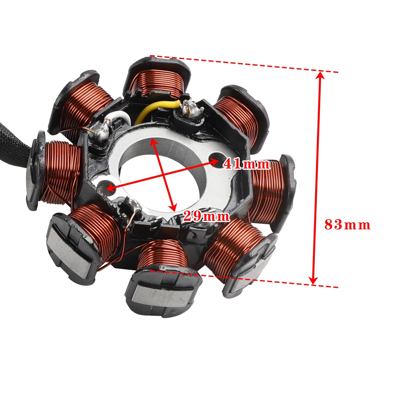 8 Coil Stator 3-Wire For Kymco Agility R10 Dink Filly R 12 Vitality 50cc