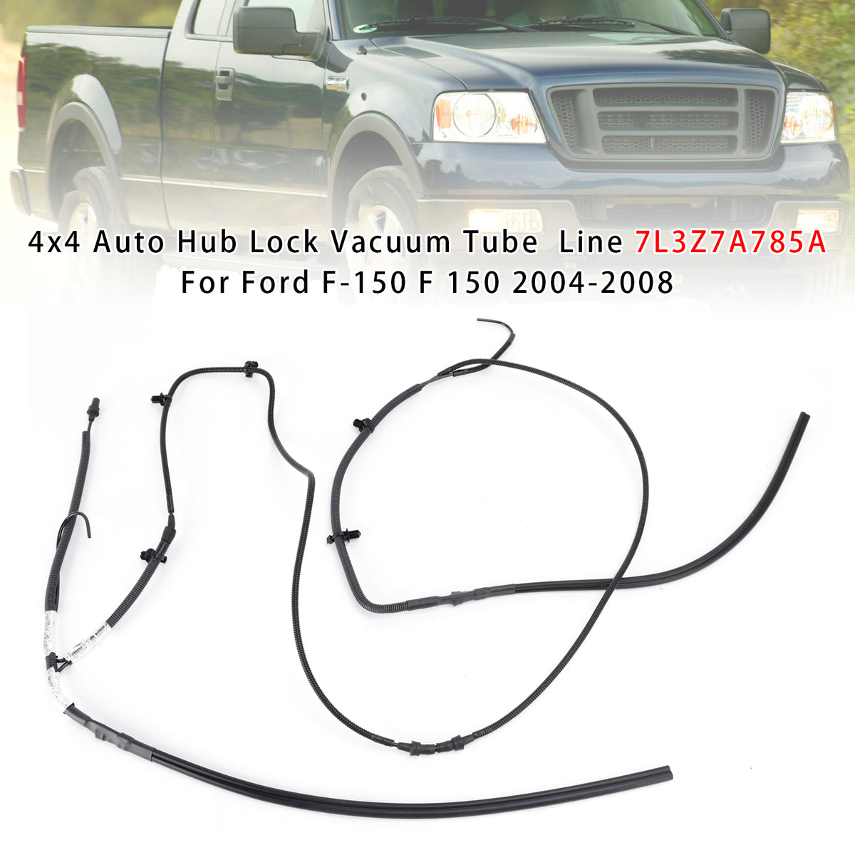 4x4 Auto Hub Lock Vacuum Tube  Line 7L3Z7A785A For Ford F-150 F 150 2004-2008