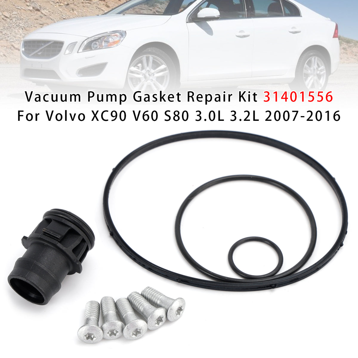 Vacuum Pump Gasket Repair Kit 31401556 For Volvo XC90 V60 S80 3.0L 3.2L 07-2016