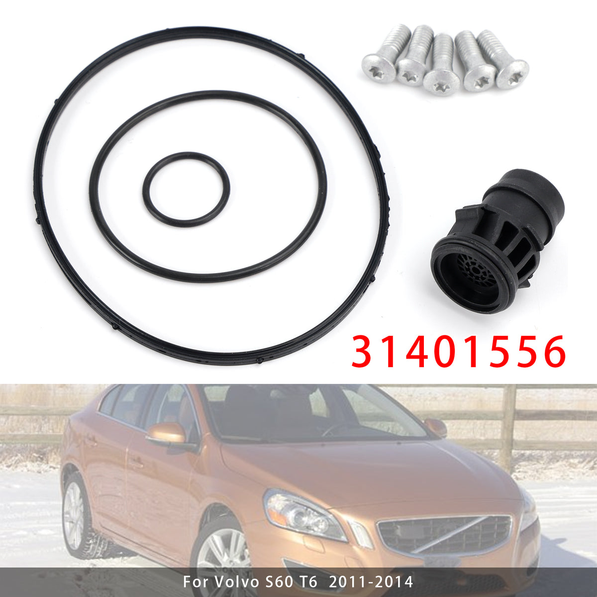 2008-2010 Volvo V70 3.2 Vacuum Pump Gasket Repair Kit 31401556 Generic