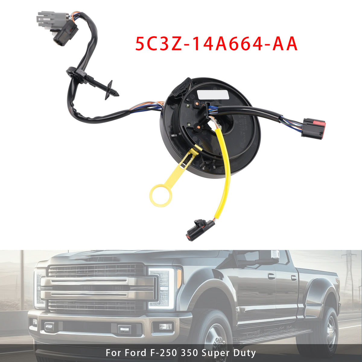 5C3Z-14A664-AA Steering Wheel Reel Clock Spring For Ford F-250 350 Super Duty