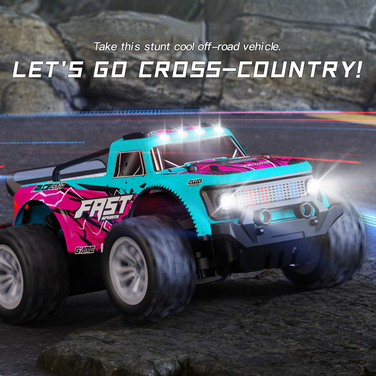 KF23 1:20 Scale 2WD With Two Batteries Remote Control Off Road Racing Car Toy