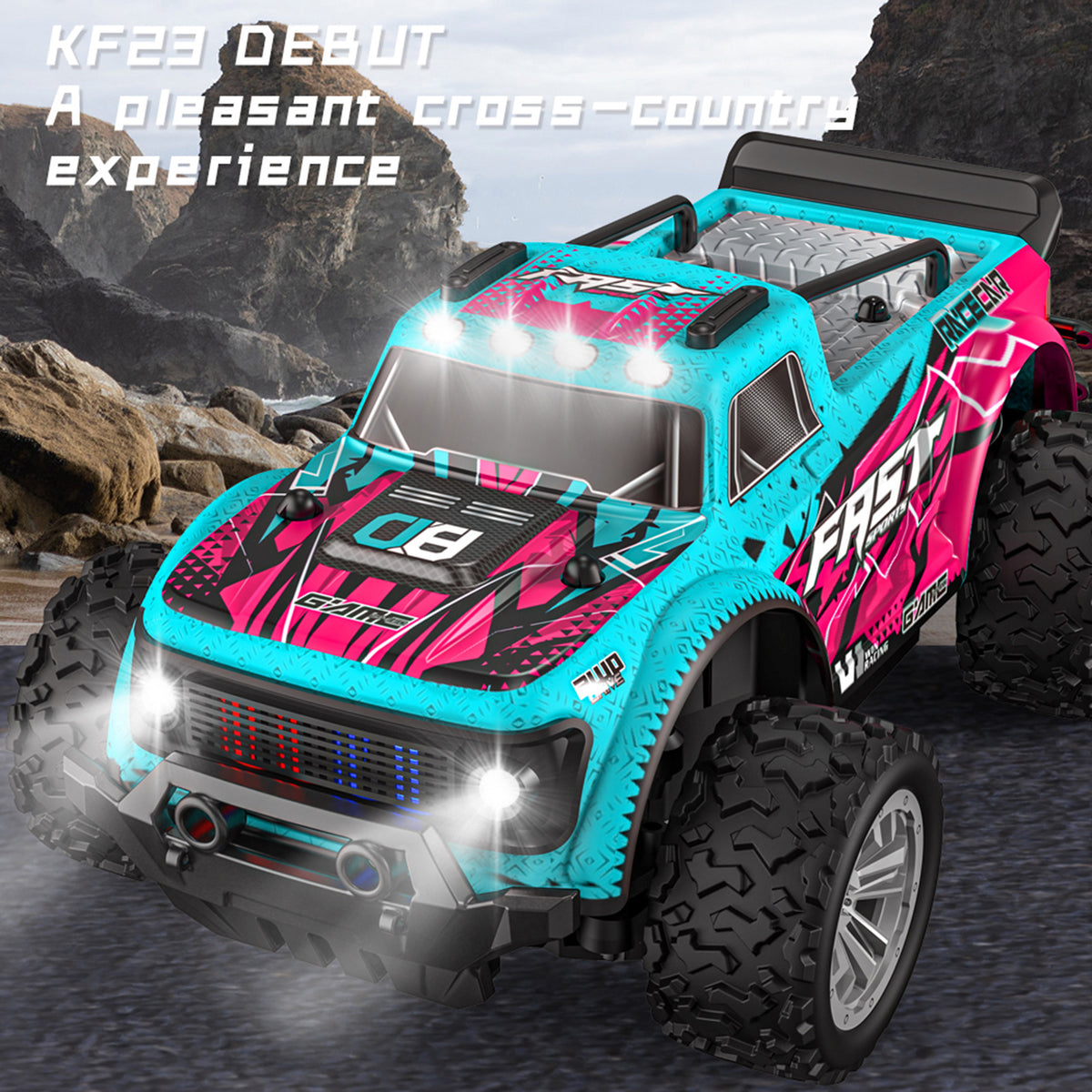 KF23 1:20 Scale 2WD With Two Batteries Remote Control Off Road Racing Car Toy