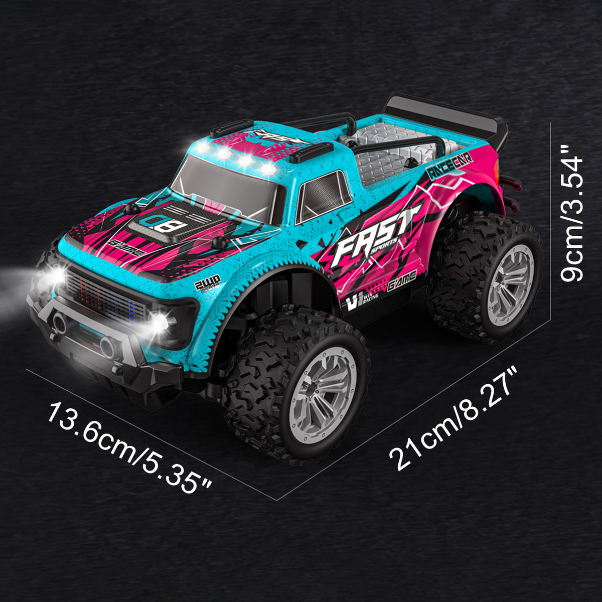 KF23 1:20 Scale 2WD With Two Batteries Remote Control Off Road Racing Car Toy