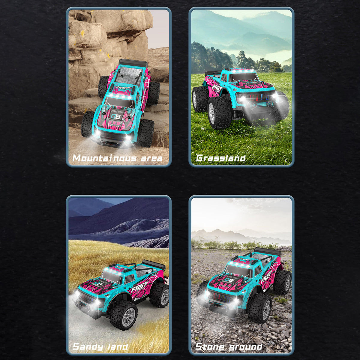 KF23 1:20 Scale 2WD With Two Batteries Remote Control Off Road Racing Car Toy