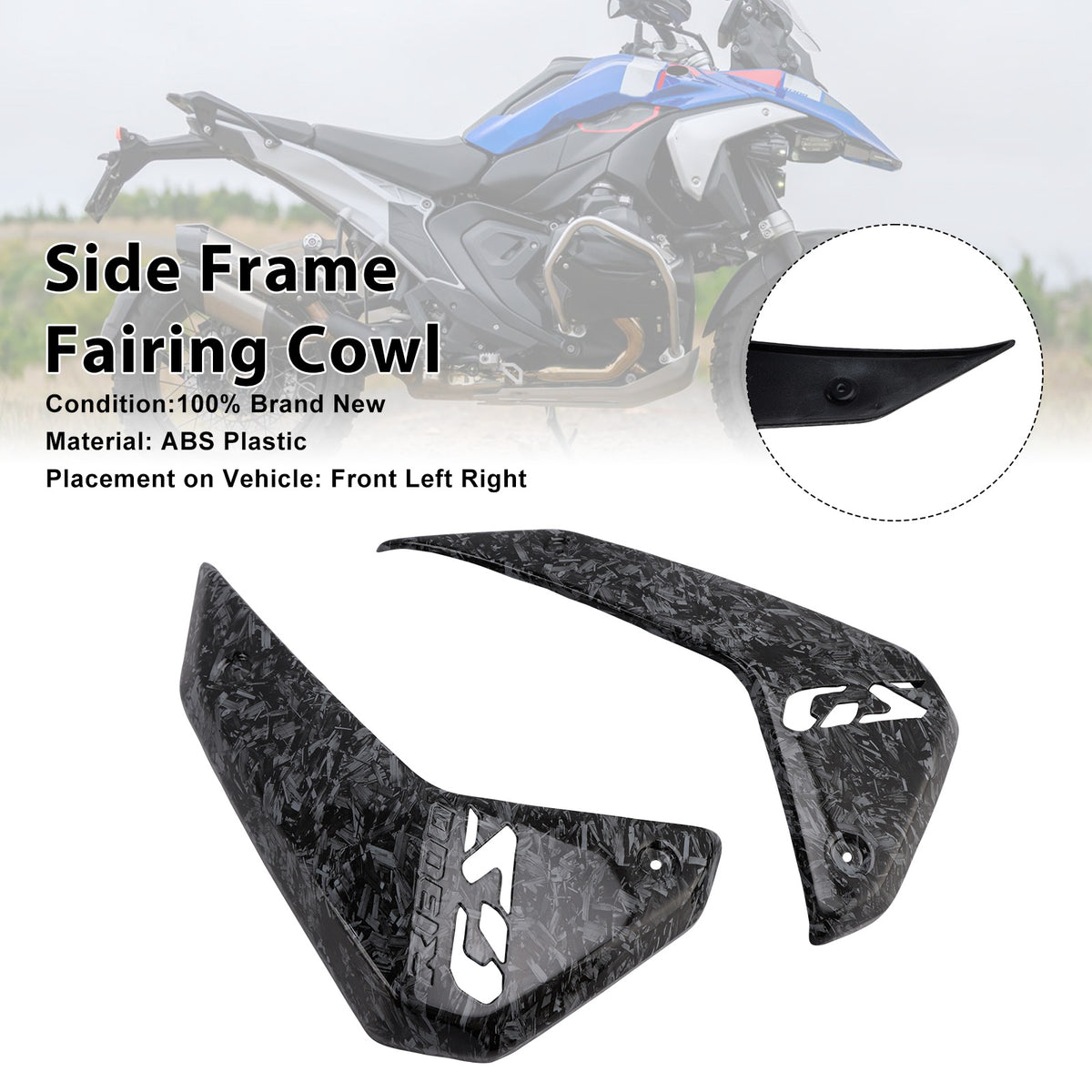 Side Frame Fairing Cowl Guards Radiator Cover For BMW R1300GS 2024-2026 Forge