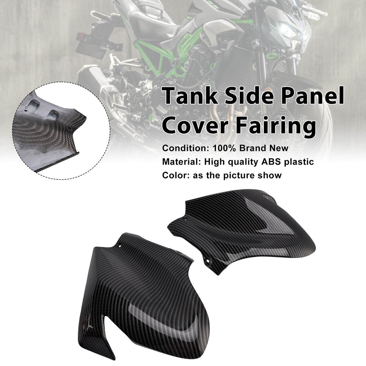 Tank Side Cover Panel Fairing For Kawasaki Z900 2025-2026