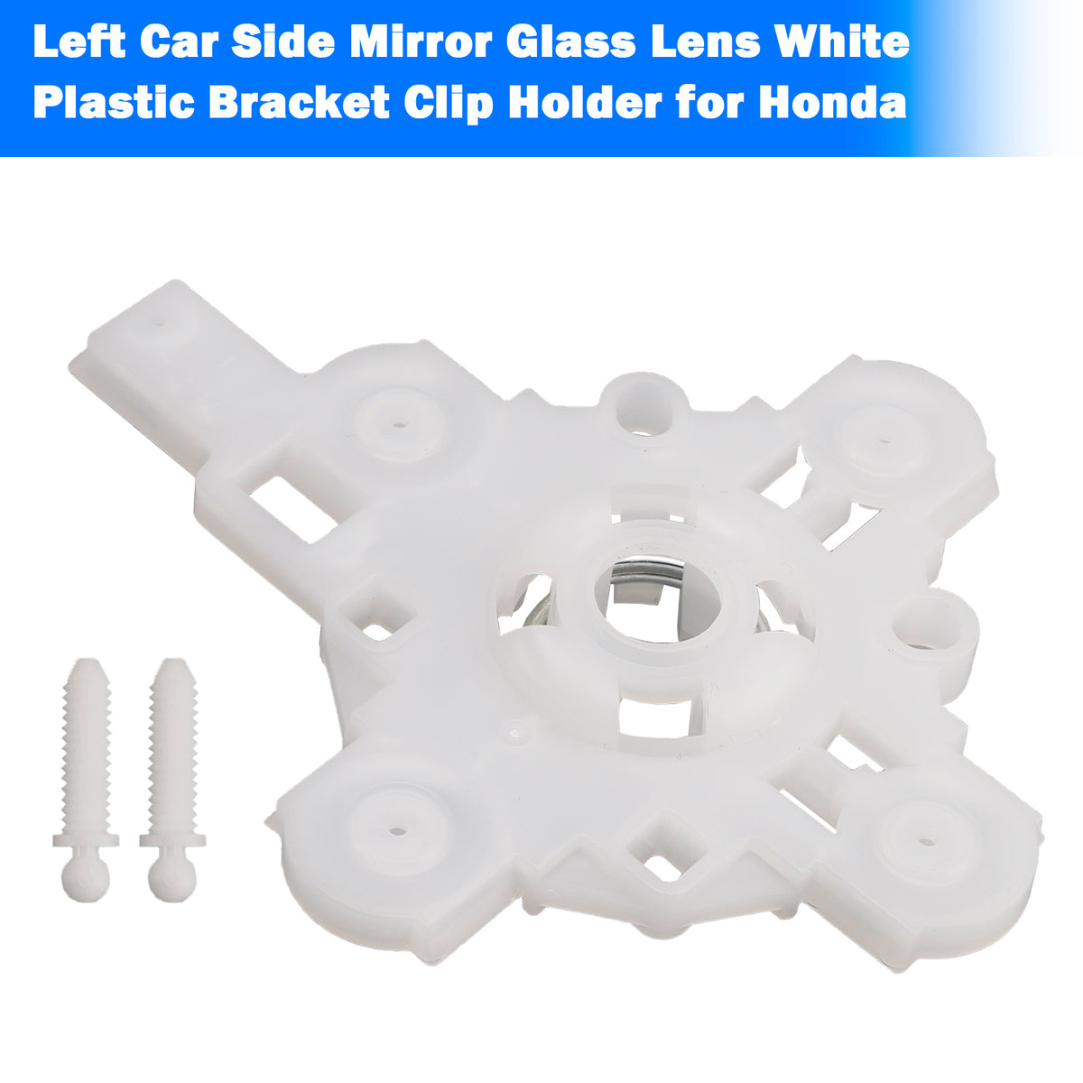 2016-2020 Honda 10th CIVIC Left Car Side Mirror Glass Lens White Plastic Bracket Clip Holder Generic