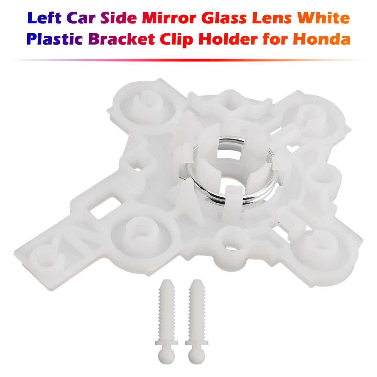 2016-2020 Honda 10th CIVIC Left Car Side Mirror Glass Lens White Plastic Bracket Clip Holder Generic