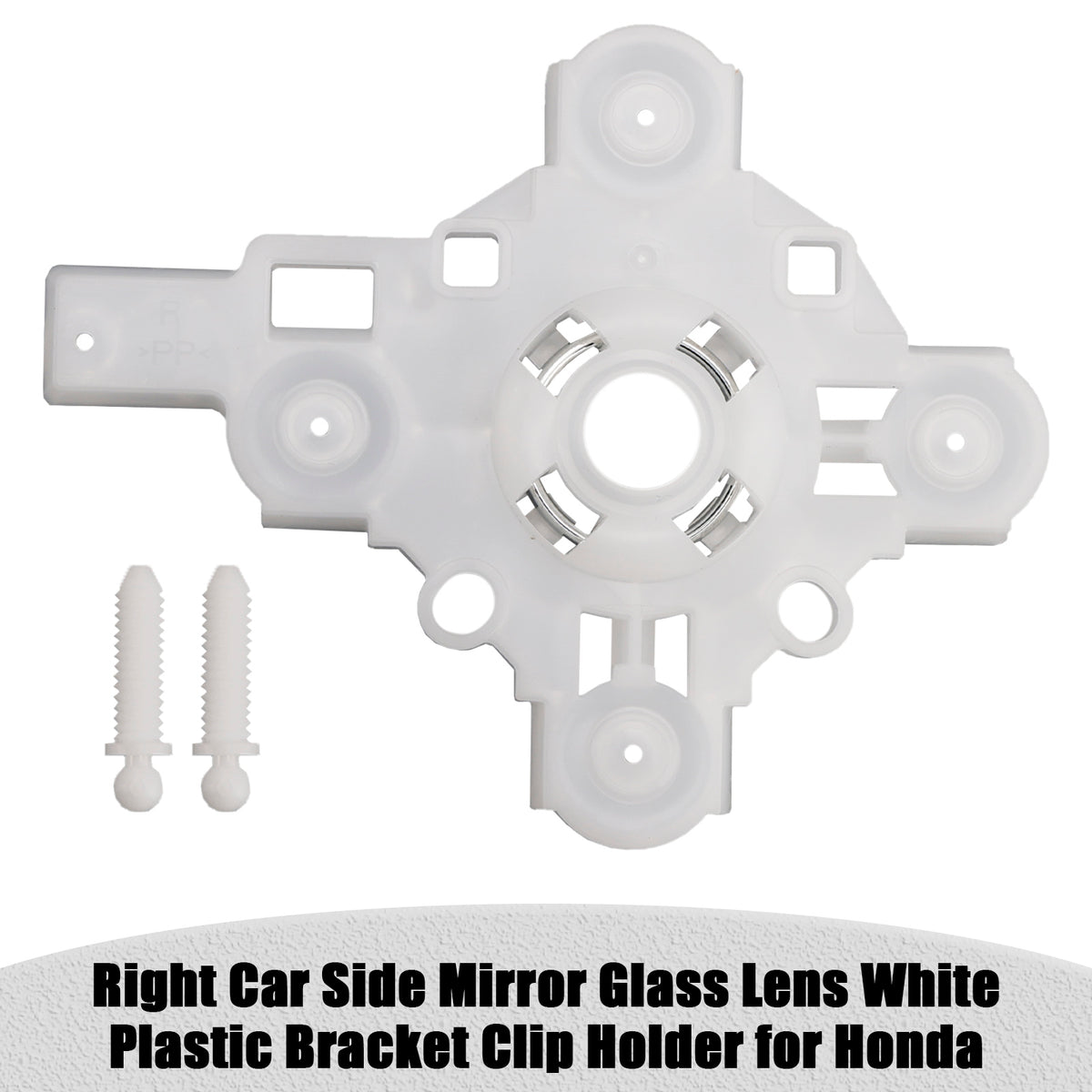 Right Car Side Mirror Glass Lens White Plastic Bracket Clip Holder for Honda