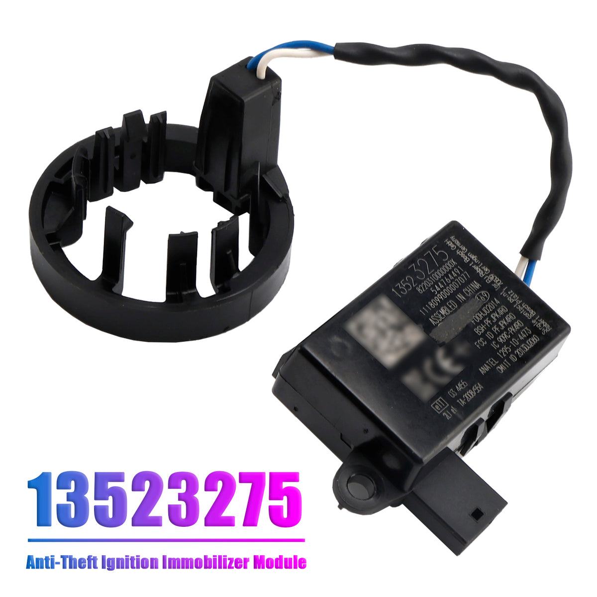 2016 Chevrolet Spark EV Anti-Theft Ignition Immobilizer Module 13523275 Generic