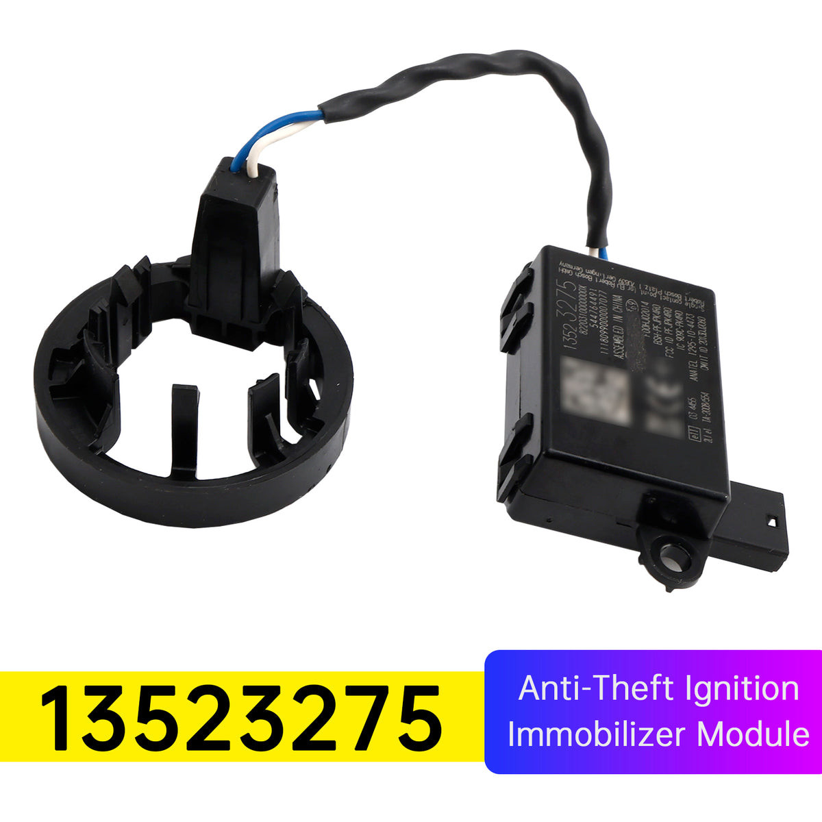 2016 Chevrolet Spark EV Anti-Theft Ignition Immobilizer Module 13523275 Generic