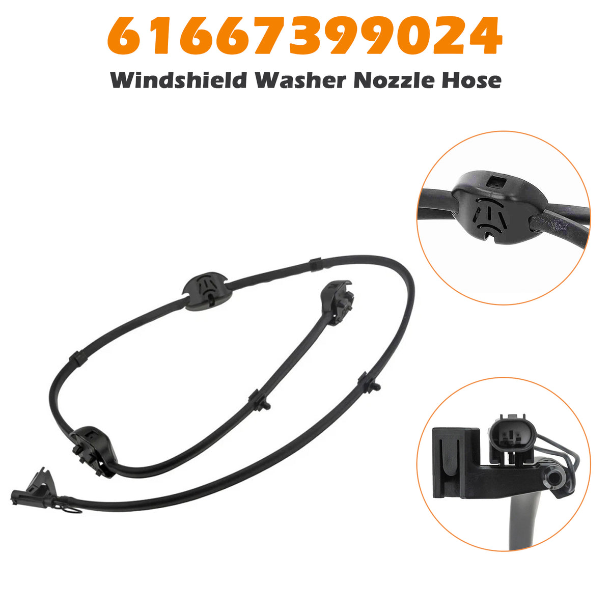 Windshield Washer Nozzle Hose for BMW X3 G01 2018-2024 61667399024