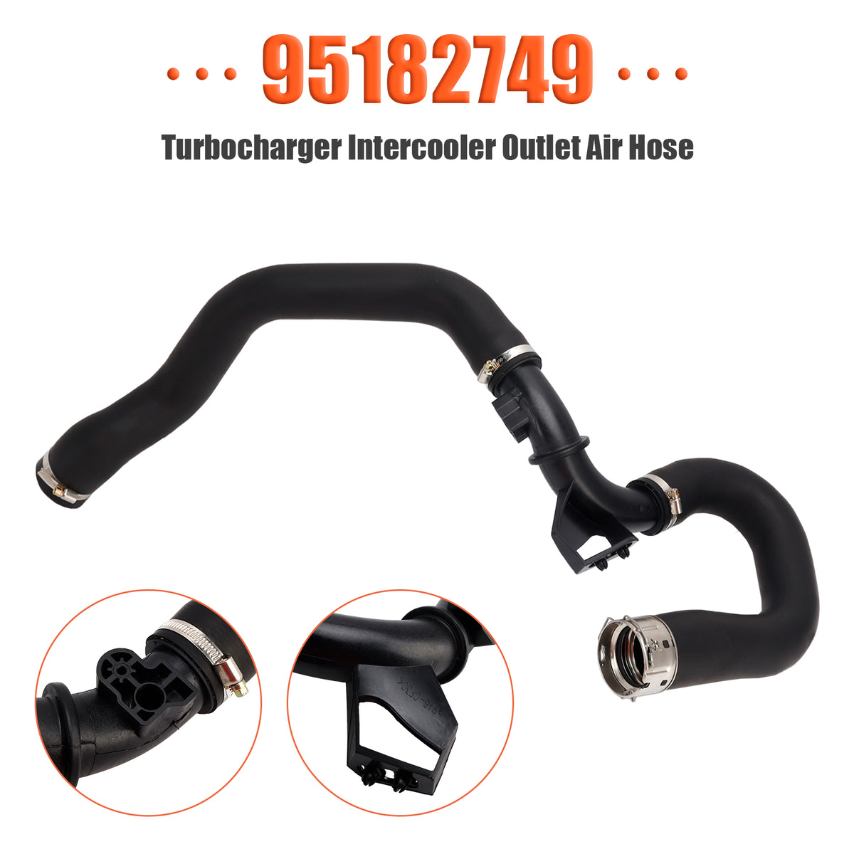 2012-2014 Chevy Sonic 1.4L Turbocharger Intercooler Outlet Air Hose 95182749 Generic