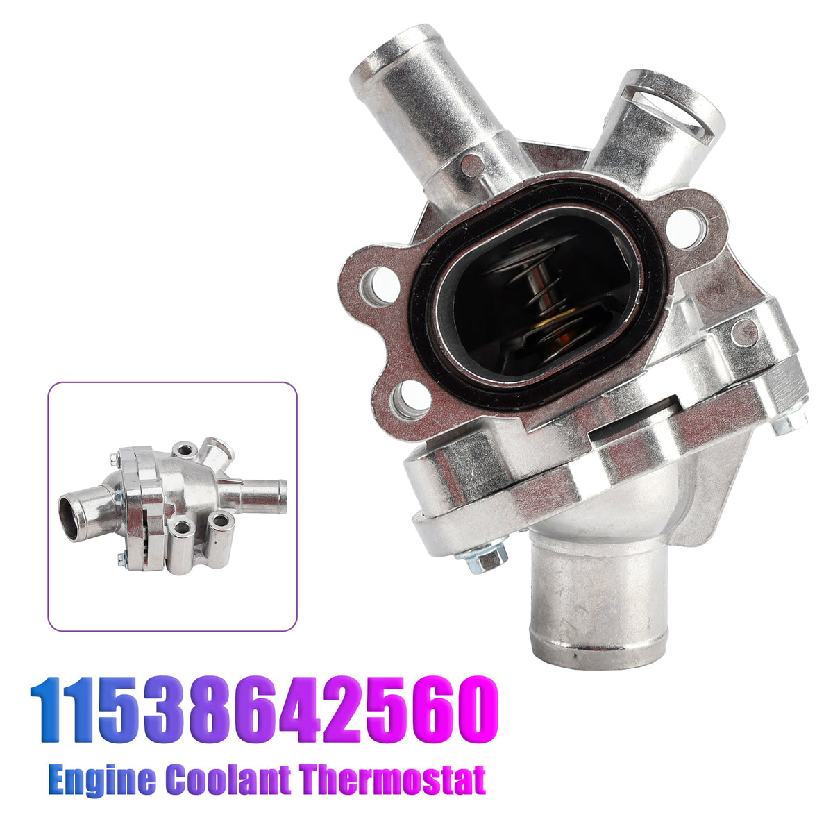 2006-2007 Volvo C70 2.4L 5-cylinder Thermostat Housing Aluminum Upgrade Kit 31319606 1371932 Generic
