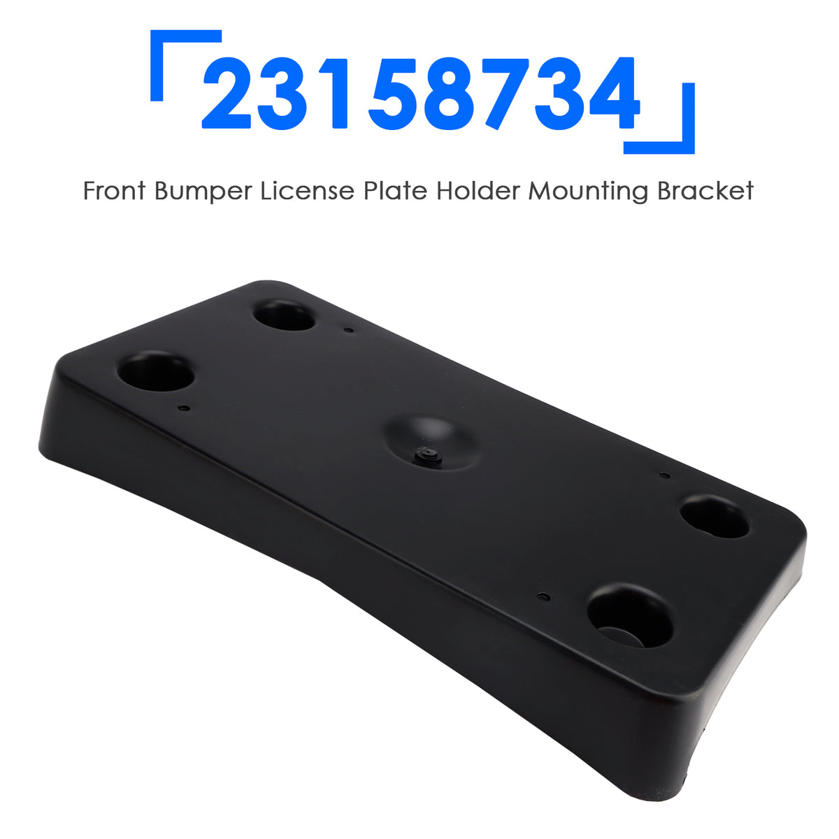 Front Bumper License Plate Holder Mounting Bracket for Cadillac Escalade 2015-20