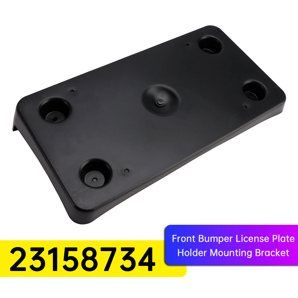Front Bumper License Plate Holder Mounting Bracket for Cadillac Escalade 2015-20