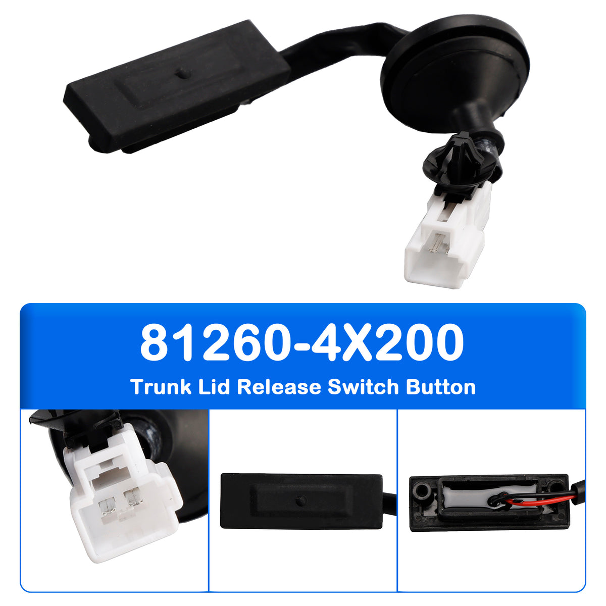 Trunk Lid Release Switch Button for Kia Rio 2011-2016 81260-4X200