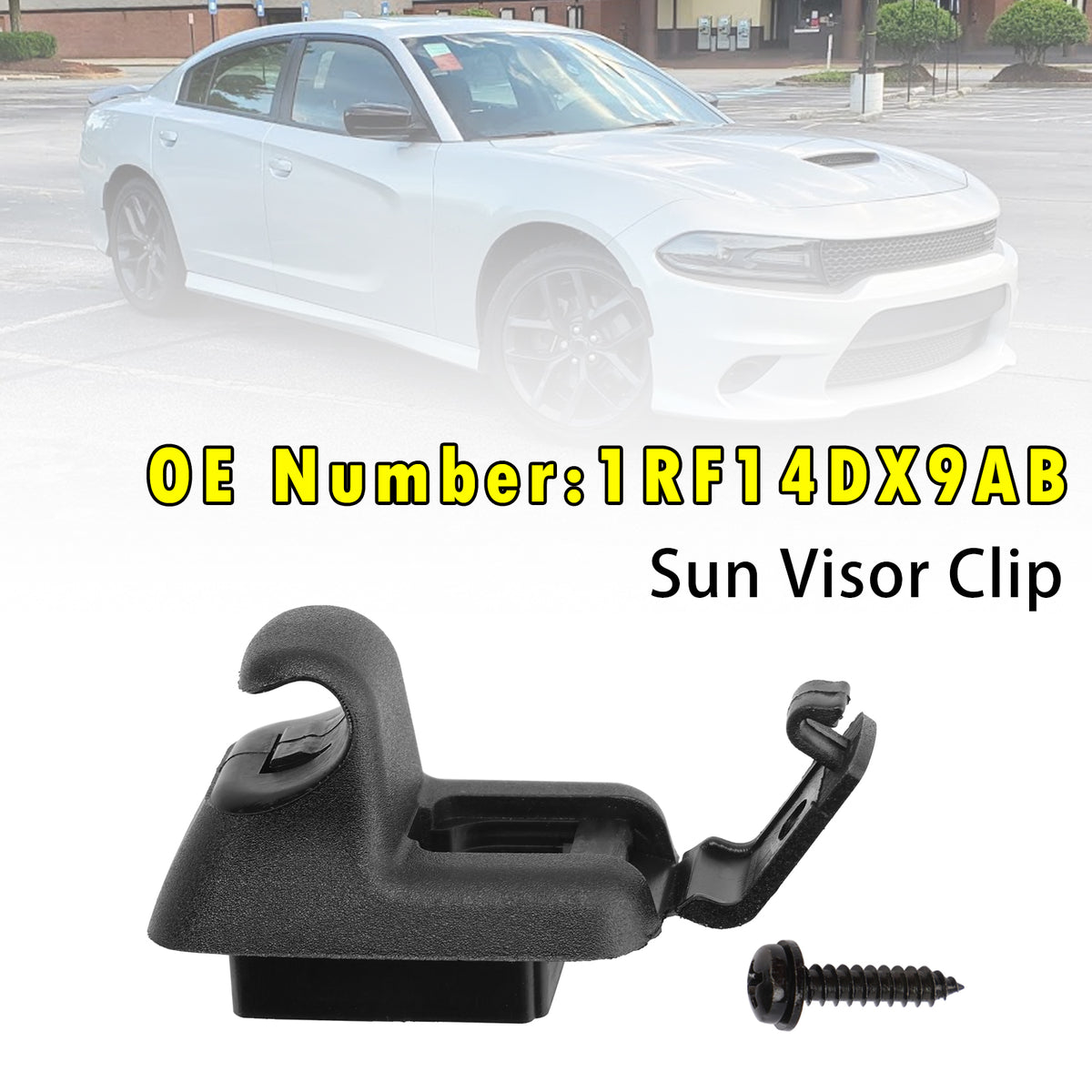 2011-2020 Dodge Charger Black Sun Visor Clip 1RF14DX9AB Generic