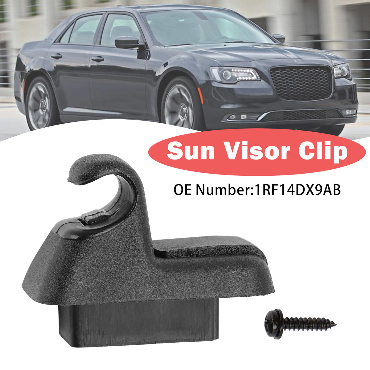 2011-2020 Dodge Charger Black Sun Visor Clip 1RF14DX9AB Generic