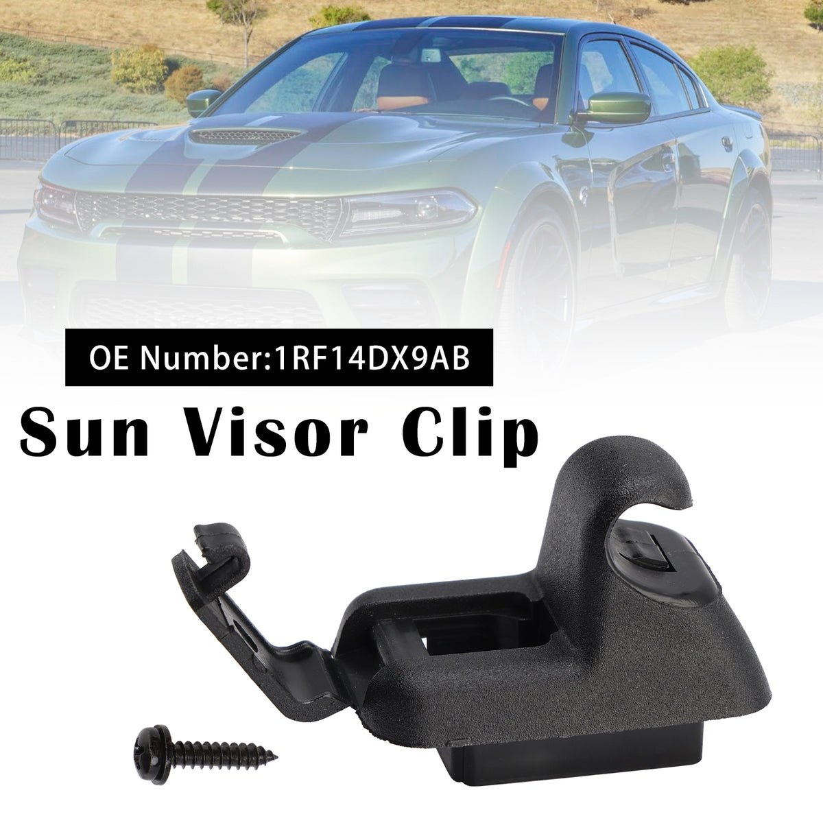 2011-2020 Dodge Charger Black Sun Visor Clip 1RF14DX9AB Generic