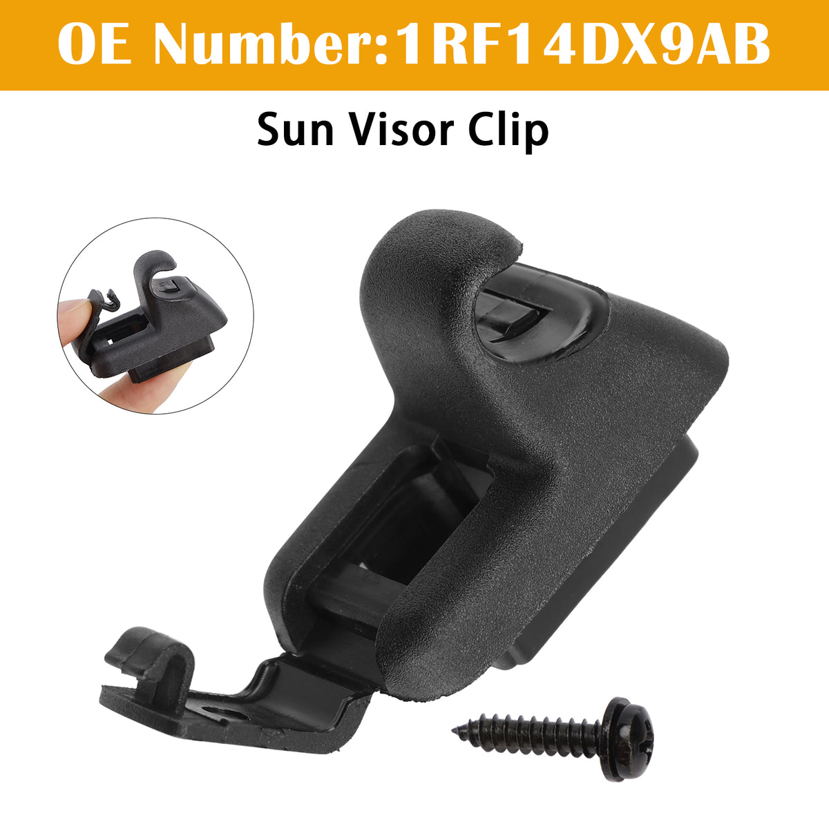 2011-2020 Dodge Charger Black Sun Visor Clip 1RF14DX9AB Generic