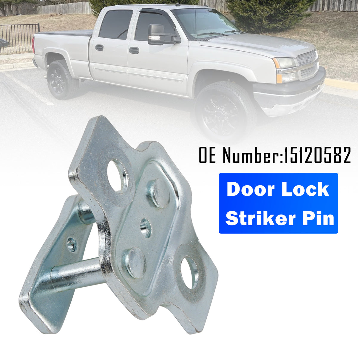 Door Lock Striker Pin 15120582 For GM 01-2007 Sierra Silverado